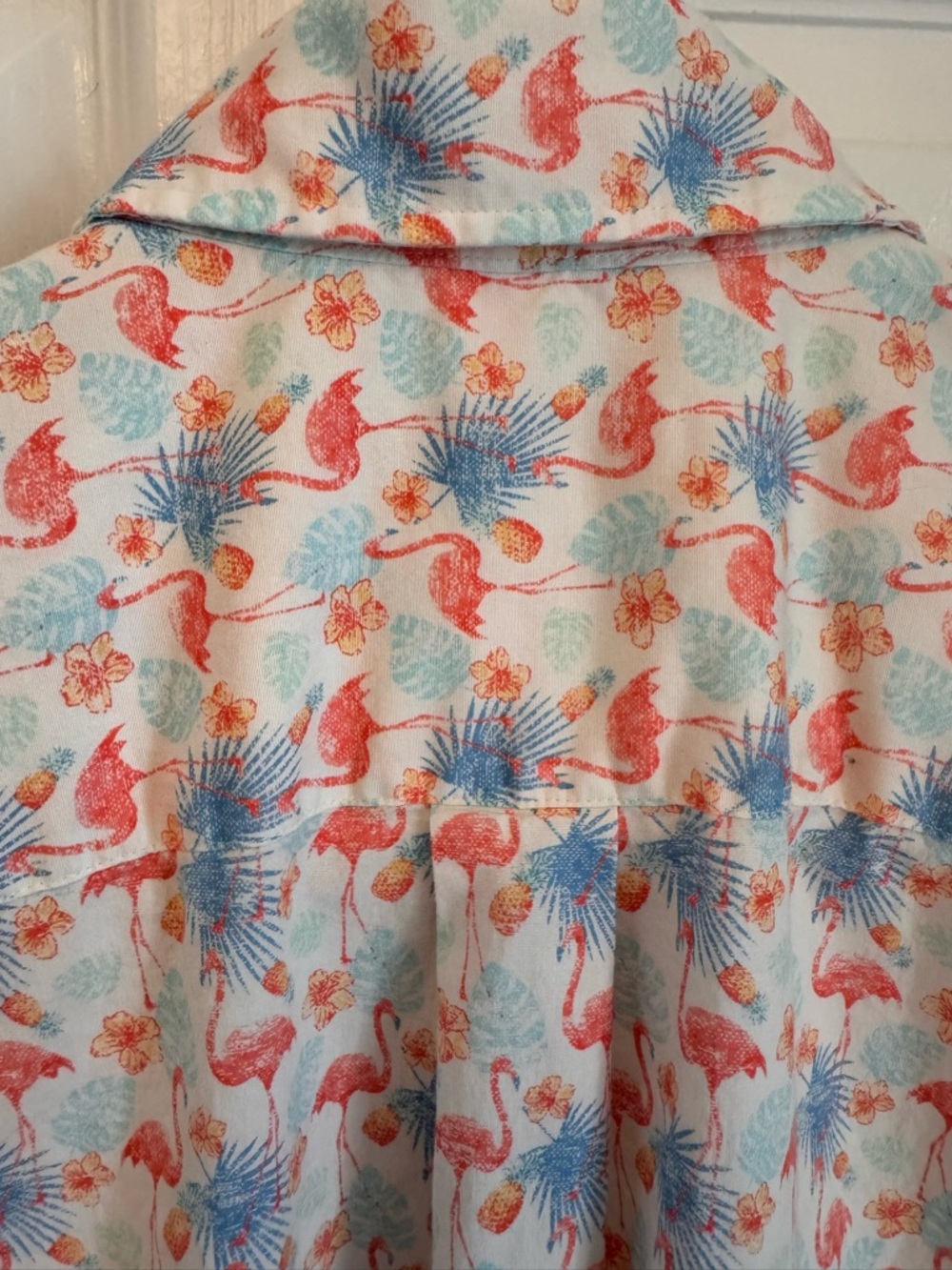 PETER MILLAR Seaside Paradise Cotton-Blend Sport Shirt Size M - Picture 8 of 13